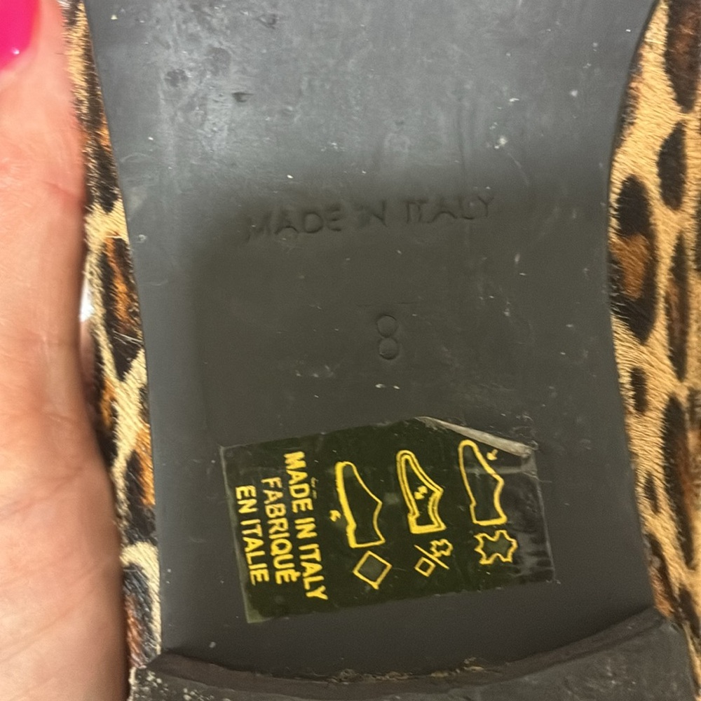 Leopard Print Pointed Flats - Picture 3 of 3